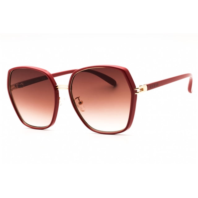 Guess Factory GF0407 66F Unisex Shiny Red Metal Full Rim Sunglasses