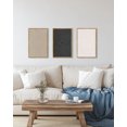 thumbnail image 2 of SHENIFY Minimalist Abstract Bohemian Wall Art 16x24in3pcs Natural Framed Modern Boho Neutral Line Wall Decor Geometric Artwork Bedroom Dining Room, 2 of 8