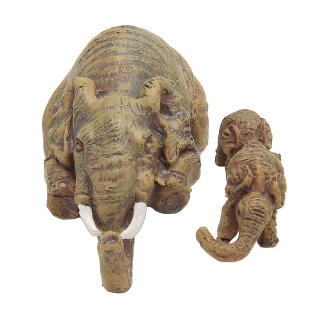 Estatua De Elefante De Resina, Estatua De Bebé Colgante De Madre Elefante Duradera Respetuosa Con El Medio Ambiente Innovadora Para Oficina Para Dormitorio