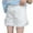 White, variant on Bjutir Toddler Kids Casual Pants Girls Solid Color Jean Shorts High Waisted Wide Leg Denim Shorts Green 6-7 Years