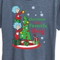 thumbnail image 3 of Cat in the Hat - Christmas Is A Family Thing - Women's Short Sleeve Graphic T-Shirt, 3 of 6