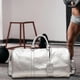 thumbnail image 1 of Bolsa de gimnasio deportiva, bolsa de noche, bolsa de equipaje, bolsa de , bolsa de transporte portátil, bolsa de viaje para entrenamiento físico, Plata, 1 of 8