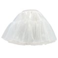 thumbnail image 6 of Solid Color Tulle Petticoat with 4/6 Layers Elastic Waist Underskirt Puff Skirt Half Slips for Cosplay Enthusiasts, 6 of 9