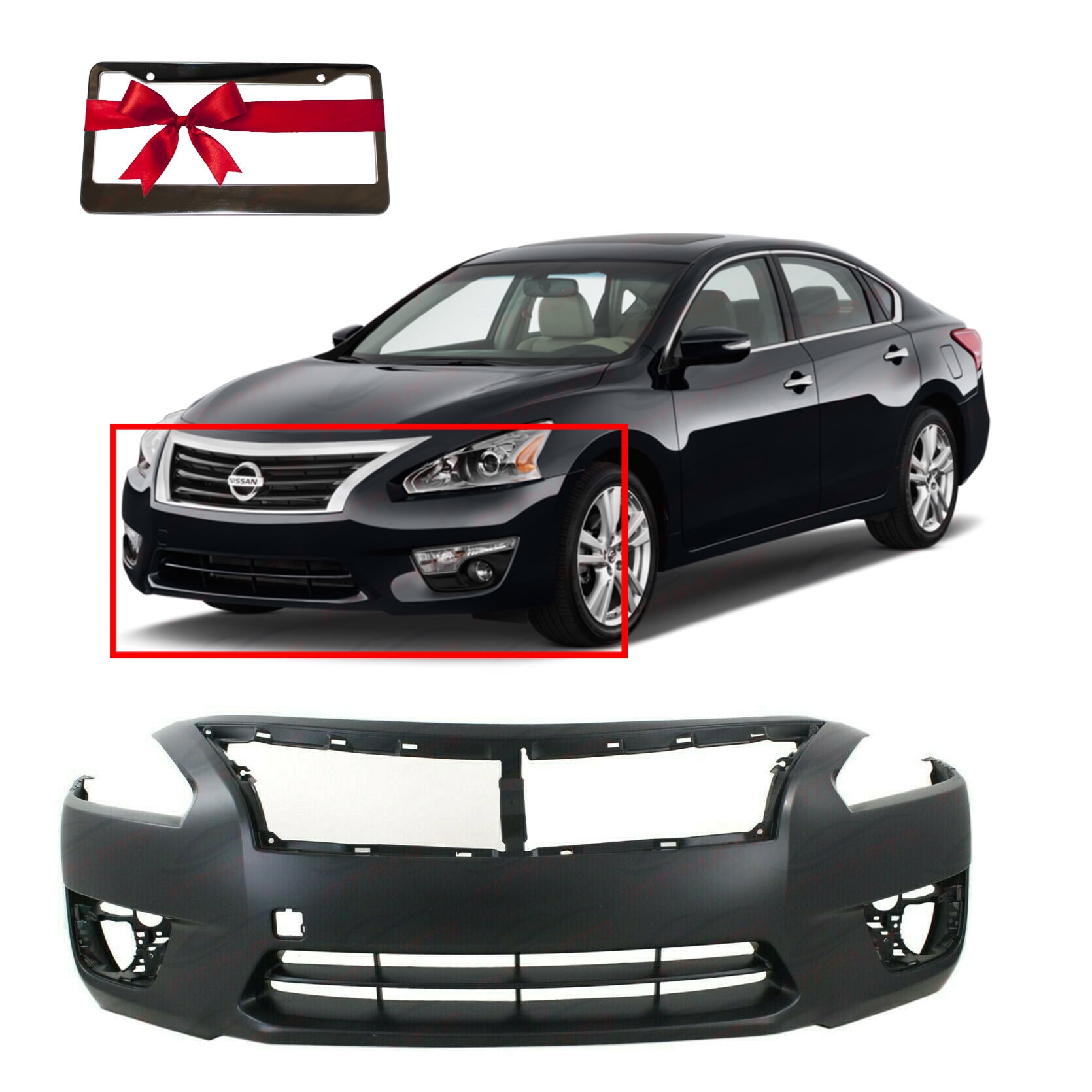 Front Plastic Bumper Cover Fascia For 20132015 Nissan