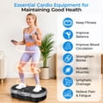 thumbnail image 2 of JIORRTS Waver Vibration Plate Exercise Machine for Lymphatic Drainage Weight Loss,120 Speed Levels Vibrating Platform with Resistance Bands, 2 of 9