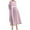 Pink, variant on MIUOWANP Sweatshirt Dress Long Women's Short Sleeved Round-neck Fashion Print High Waist Mid-Calf Dress