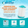 thumbnail image 2 of Hurricane HF6473-157-01 Premium Pool and Spa Filter Cartridge Replacement, White, 2 of 7