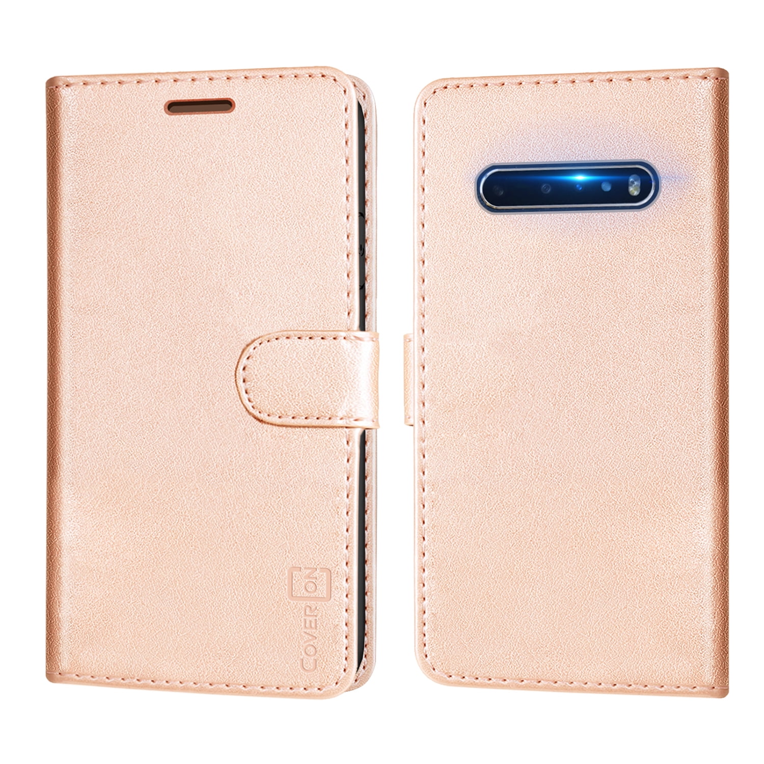 CoverON LG V60 ThinQ 5G Wallet Case RFID Blocking Vegan Leather Card Holder  Phone Cover - CarryAll Series - Walmart.com