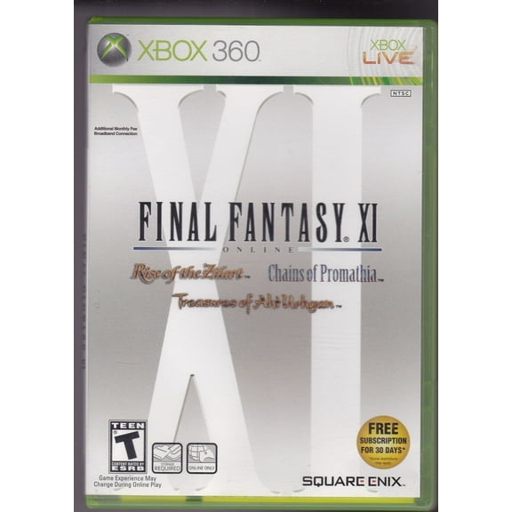Final Fantasy XI: Chains of Promathia, Rise Of The Zilart, Treasures of Aht Urhgan - Xbox 360