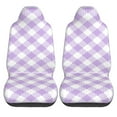 thumbnail image 2 of ZNDUO Purple Abstract Plaid Texture Pattern Car Seat Covers, Breathable Polyester Universal Seat Covers for Cars, 2PCS Car Seat Covers Front Seats Only, 2 of 8
