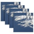 thumbnail image 5 of Cloth Napkins Set of1 100% Satin Peachskin Velvet 20x20inx1 Napkins Cloth napkins are washable Soft and Absorbent Moon Landing, 5 of 8