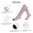 thumbnail image 5 of Lsque Lilies Flowers Pattern Sport Compression Socks for Men & Women 15-20 mmHg Knee High Nurse Pregnant Running Medical and Travel Athletic, 5 of 6