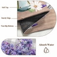 thumbnail image 6 of Area Rug for Living Room, Purple Lavender Non-Slip Indoor Large Carpet for Bedroom/Dining Room, Spring Butterfly Daisy Watercolor Gray Washable Low-Profile Rectangle Floor Runner Rugs - 5 x 8 Ft, 6 of 7