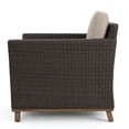 thumbnail image 4 of Grady Outdoor Aluminum Wicker Club Chairs with Weather Resistant Cushions, Set of 2, Mixed Brown, 4 of 6
