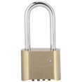 thumbnail image 3 of Cadenas à combinaison en laiton à 4 chiffres pour valise et bagages, 3 of 4