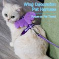 thumbnail image 4 of Primegos 1 Set Pet Leash Angel Wings Decor Rabbits Harness Set Adjustable Chest Strap Small Pet Supplies, 4 of 8