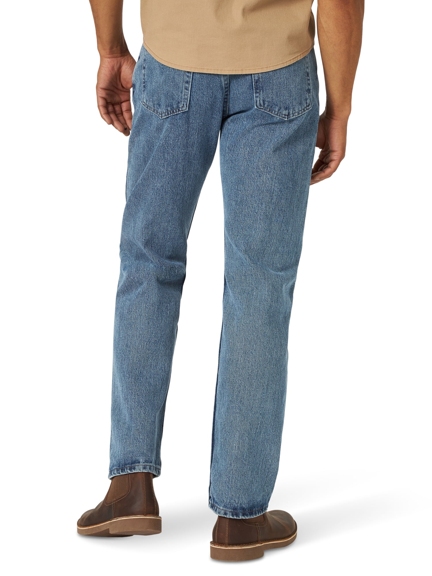 Wrangler Men's and Big Men's Regular Fit Cotton Jeans