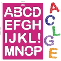 Letter Inlay Kit Karty Large Letter & Number Stencils Kit, 2.5 Inch Alphanumeric ...