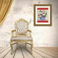 thumbnail image 3 of McKenna, Kathleen Parr 19x24 Gold Ornate Wood Framed with Double Matting Museum Art Print Titled - Patriotic Welcome, 3 of 4
