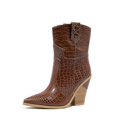 thumbnail image 1 of Botas vaqueras cálidas de tacón alto para mujer, 1 of 5