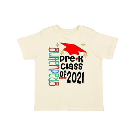 

Inktastic Graduating Pre-K Class of 2021 Gift Toddler Toddler Girl T-Shirt