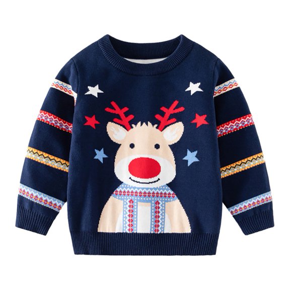 GYRATEDREAM Toddler Kids Ugly Christmas Sweater Long Sleeve Crewneck Holiday Santa Clause Pullover