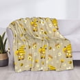 thumbnail image 3 of Uemuo Cute Bee Gnome 2 Printed Throw Blanket for Couch, Fluffy Fuzzy Blankets for Bed, Sofa, Cozy Flannel Faux Fur Blanket-40"x30", 3 of 6