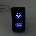 thumbnail image 2 of Empuje impermeable azul de luz del interruptor de del de bancín para Baoblaze  Interruptor de empuje del coche, 2 of 5