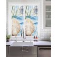 thumbnail image 2 of Window Privacy Film Summer Ocean Stained Glass Window Film Decorative Sun Block Window Cover Nautical Sea Shell Coral Wave Window Clings Static Adhesive Sticker for Bathroom 19.6"x39.3", 2 of 7