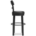 thumbnail image 5 of Signature Design by Ashley Valebeck Collection Swivel Bar Stools, Black, 5 of 9