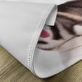 thumbnail image 5 of Ambesonne Alaskan Malamute Place Mats Set of 4, Funny Siberian, Standard Size, Brown Cream White, 5 of 6