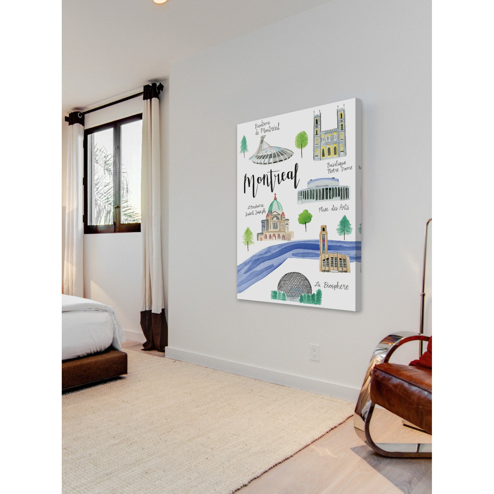 Marmont Hill 'Montreal Sights' by Molly Rosner Painting Print on Wrapped Canvas