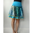 thumbnail image 5 of Whitewed Latin Square Dance Skirts for Adults Clothing Competition Character Ocean Blue, 5 of 5