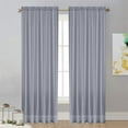 thumbnail image 6 of Taicans Sheer Curtain Solid Color Sheer Window Curtains Sheer Voile Window Treatment Rod Pocket Curtain Panels for Kitchen Bedroom Drapes Sunlight Filtering Privacy Semi Home Decor,2 Panel/52x84in, 6 of 6