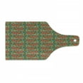 thumbnail image 1 of Leaf Cutting Board, Flourishing Nature Pattern Rich in Color with Oriental Influences Old Fashioned Style, Tempered Glass Cutting and Serving Board, Wine Bottle Shape, Multicolor, by Ambesonne, 1 of 1
