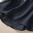 thumbnail image 5 of Women's Embroidered Blouse Cotton Linen Lantern Sleeve Peasant Boho Mexican Tunic Top Casual Baggy T Shirts Summer Holiday Shirts, 5 of 6