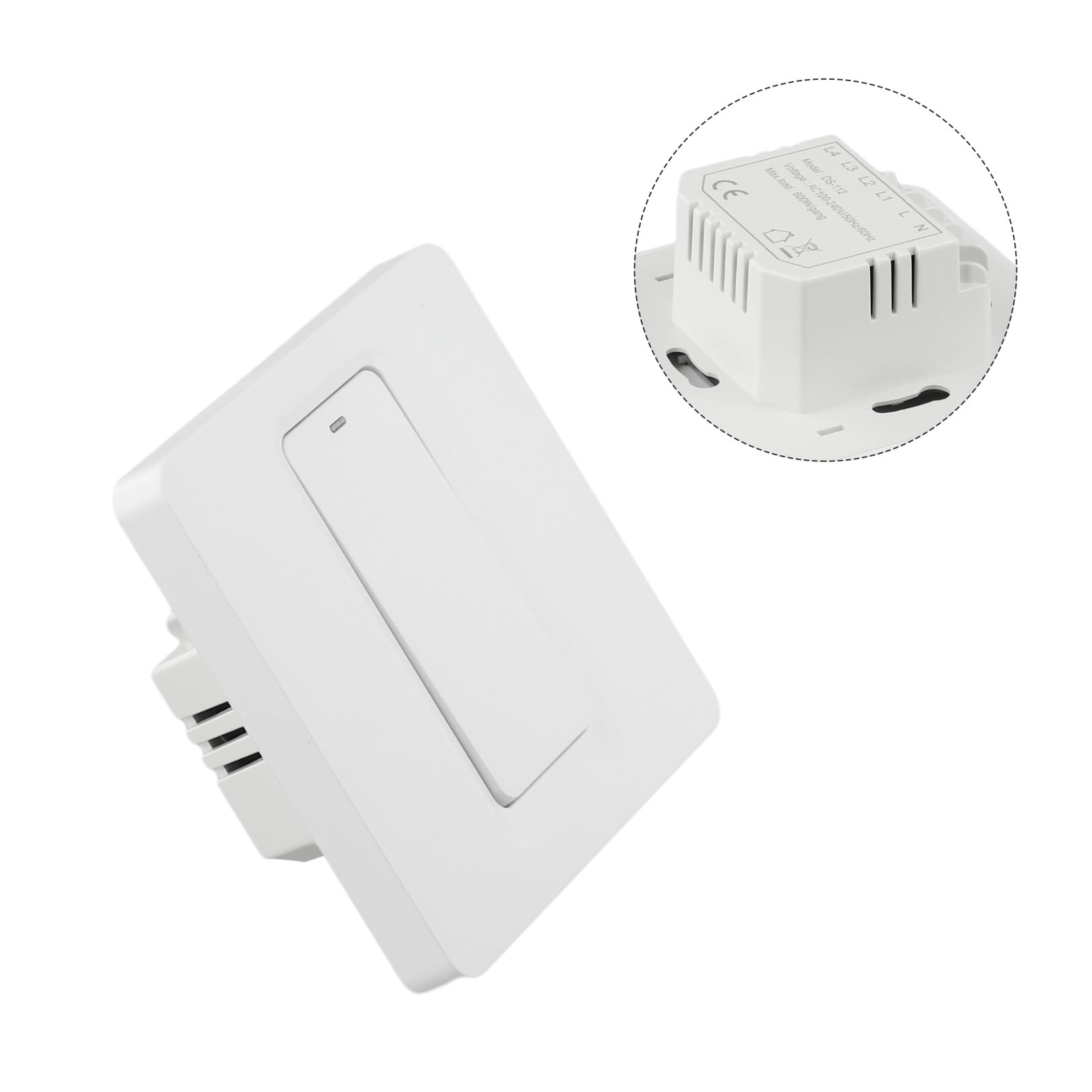 For ZigBee Smart Key Switch 600W 86 Type 1-2-3 Way Panel Cell Phone Control Voice