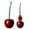 Red, variant on Toilet Brush and Holder Set, Cherry Toilet Brush and Holder, Cherry Toilet Brush Set, Cute Toilet Bow Brush with Long Handle, Bathroom Tool Cleaner Accessories for Bathroom Decor (1 Brush, 1 Holder)