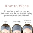 thumbnail image 4 of ZOUYUE Headbands for Women, Non-Slip, Premium Stretchy Head Bands Hair Accessories,Wear for Yoga, Fashion, Working Out, Travel or Running, 6 Pack, Neutral, 4 of 7