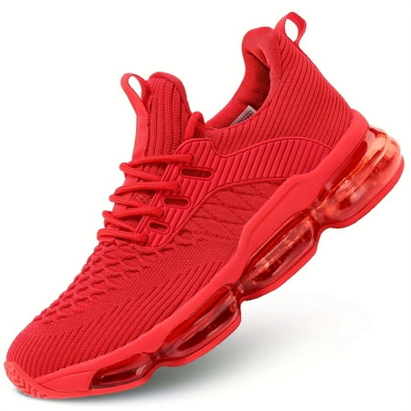 

Men s Casual Sneakers Breathable Lace-up Sneakers With Fabric Uppers For Outdoor Walking Running Spring Summer Autumn