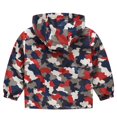 thumbnail image 2 of AOMPMSDX Toddler Kids Baby Girls Boys Camouflage Hooded Coat Jacket Tops Red 18 Months-24 Months, 2 of 3