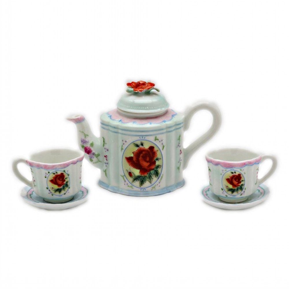 Red Rose Mini Tea Set5 Piece Set