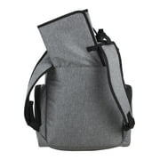 Eastsport Wooster St. Large Backpack Diaper Bag with Adjustable Shoulder Straps, Changing Pad, Stroller Straps, Insulated Zipper Pockets, Light Grey