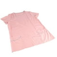 thumbnail image 1 of Nurse Uniform, Breathable Short Sleeves Soft Durable Surgical Uniform 2 Pockets  for Hospital Pink XL, 1 of 7