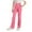 Pink, variant on WMTBSRSW Teen Girls High Waisted Dress Pants Kids School Uniform Slacks with Pockets Casual Straight Leg Trousers Black 6-7Years