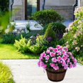 thumbnail image 5 of jicheng 4 Bundles Artificial Flowers Rhododendron Faux Flower Yard Porch Garden Pink, 5 of 6