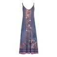 thumbnail image 5 of DPTALR Robe d'Été Imprimée Sans Manches à Bretelles Col en V pour Femmes, 5 of 5