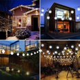 thumbnail image 3 of Luces solares para jardín 7m 50 Led 8 modos para interior/exterior (blanco claro). Afortunado Sencillez, 3 of 5