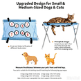 thumbnail image 3 of 2-in-1 Foldable Pet Grooming Bed, Dog Bathing Station with Dog Grooming Hammock, Foldable Dog Grooming Table, Quick Dry Mesh Pet Shower Holder for Small Pets (Black), 3 of 8