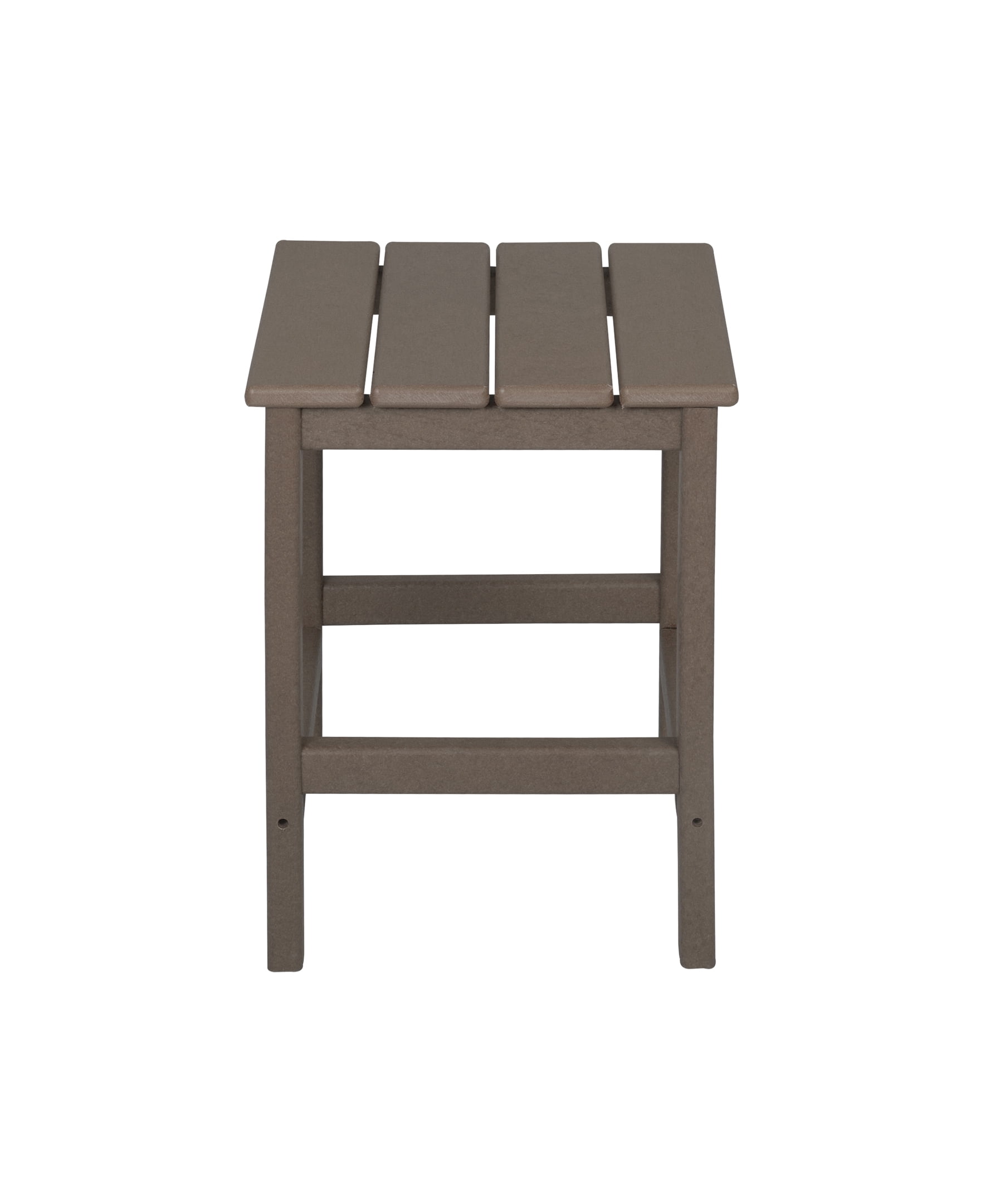 7-Piece Poly Adirondack Conversation Set Coffee Table, Side Table for Outdoor Patio Garden, Dark Brown